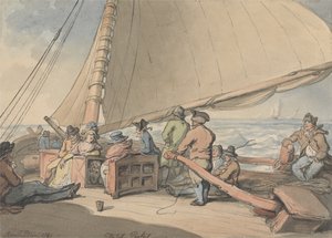 Un paquet néerlandais dans une brise montante - Thomas Rowlandson